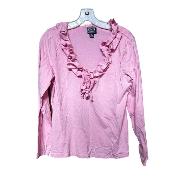 Chaps Tops - Chaps classic long sleeve blouse size XL